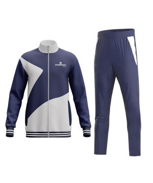 Full-Zip Gym Tracksuit – Durable & Flexible Design